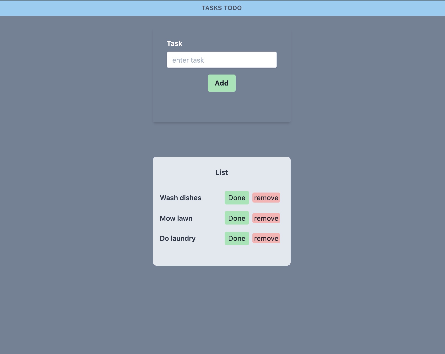 Tasks/ToDo